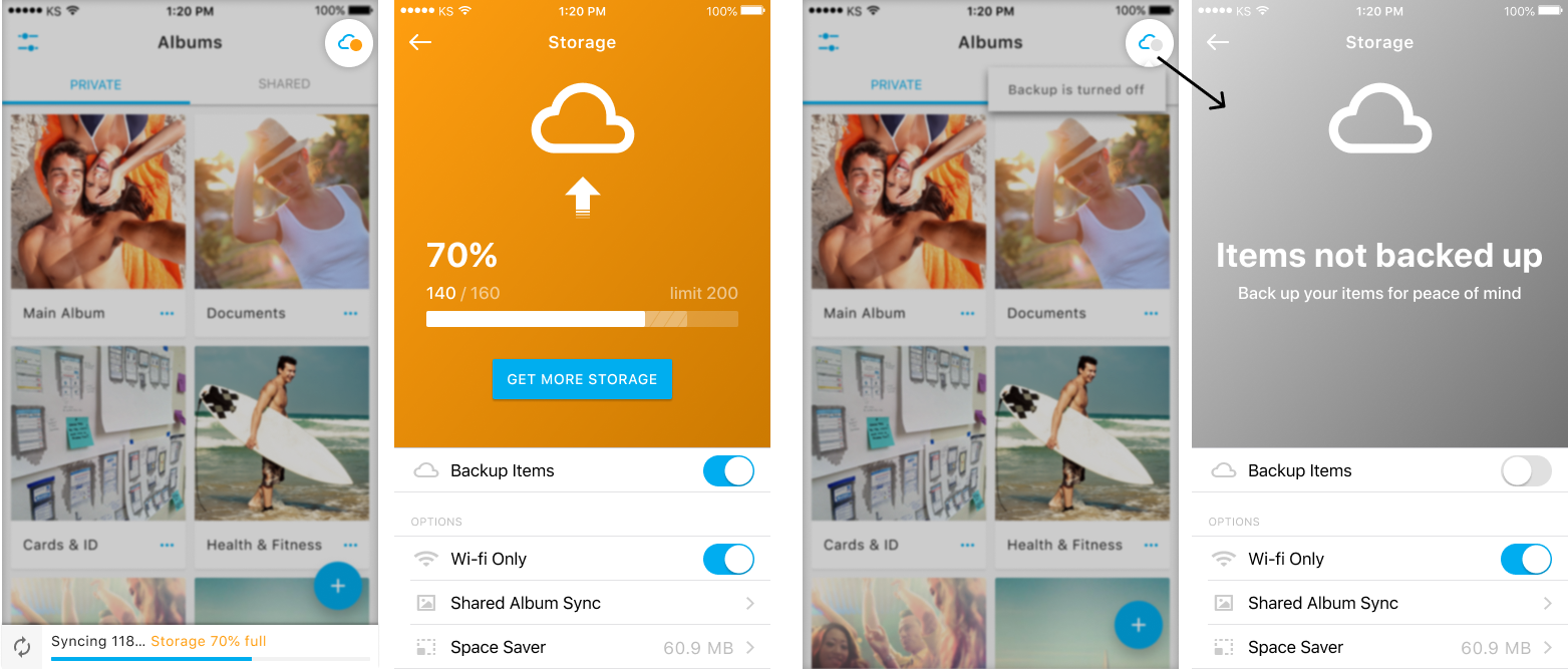 backup and sync changes