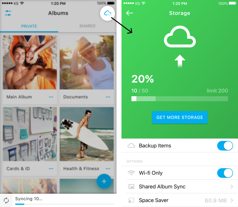 backup and sync changes